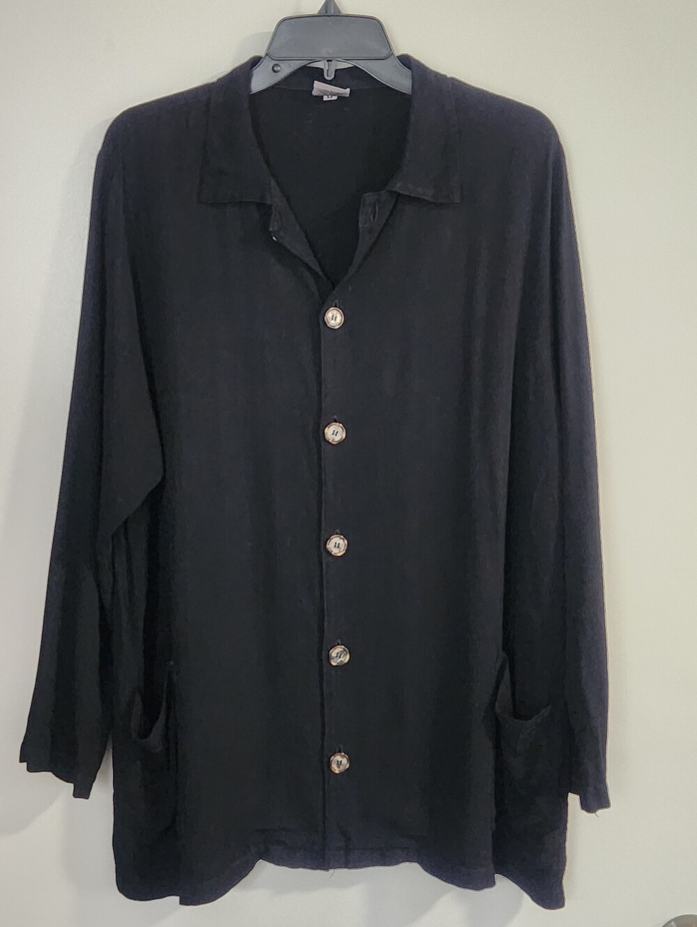 Cp Shades Tunic Blouse Button Down Pockets Relaxed Fit Lagonlook Sz Medium